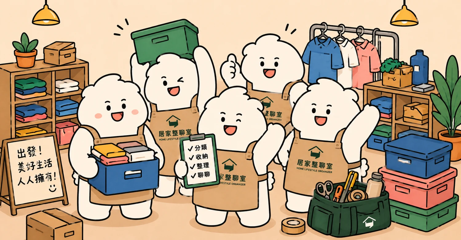 小白熊整聊團隊，帶著工具一起服務家庭